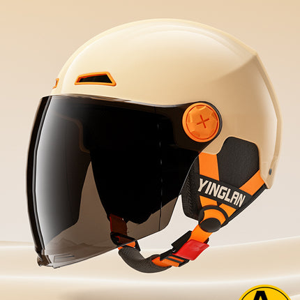 [Aerozen1.0 Helmet] Women's Electric Bike Helmet with 3C Certification, Men's Half Helmet for Motorcycle Riding, Starry Sky Edition