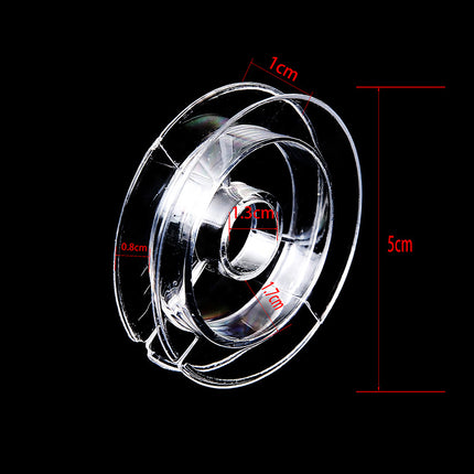 Transparent round spool core spool plastic coil I-wheel winding wire coil barrel wire rope storage tool