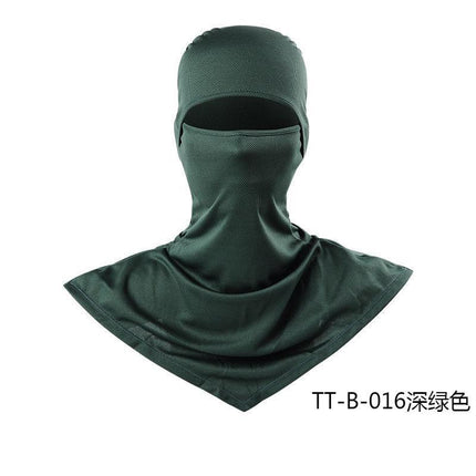 Summer Fishing Full Face Sun Protection Mask Outdoor Dustproof and Anti-Uv Hood Breathable Quick-Drying Sweat-Absorbent Cycling Hood