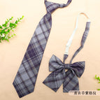 Lavender purple plaid [tie + collar flower]