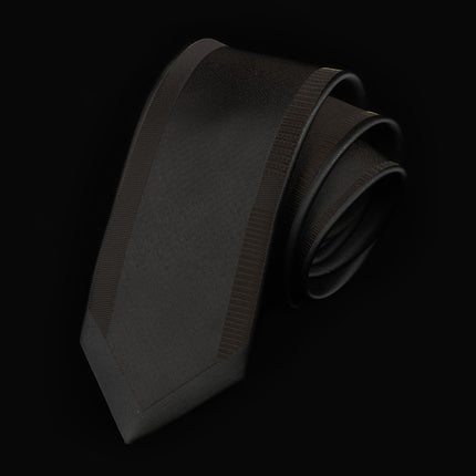 Casual Tie Men's Korean-style Narrow 6cm Black Red Positioning Stripe Men's Business Dress Professional Small Tie