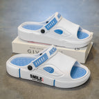 White and blue (trendy style) / 36 ready stock