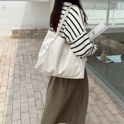 Autumn and Winter Bags for Women 2026 New Style Handbag with Texture, Large Capacity Tote Bag, Niche Design, Single Shoulder Underarm Bag for Commuting