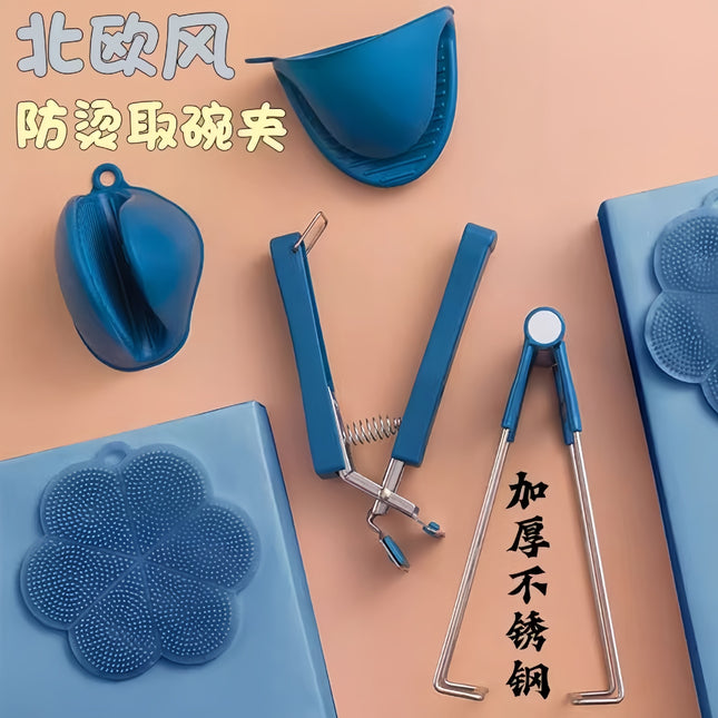 Thickened Bowl Clamp, Anti-Scalding, Anti-Slip Clamp, Bowl Clamp, Plate Clamp, Steamed Vegetable Bowl Clamp, Anti-Slip, Anti-Scalding Hand Clamp, Plate Lifter