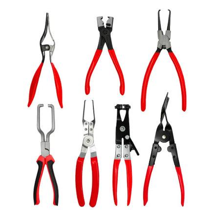 Red and black elbow 60 degree power-off pliers bolt pliers multi-purpose pliers car oil pipe separation harness pliers cross-border pliers