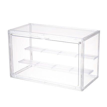 High-Definition Transparent Container Three-Layer Hand-Made Blind Box Dust-Proof Classification Storage Trendy Toy Doll Desktop Display Organizer Box