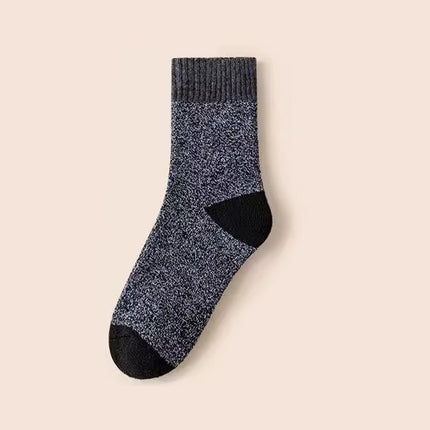 Socks Men's Autumn and Winter fleece-lined Thickened Warm Terry Socks Men's Towel Socks Winter Floor Socks Extra Thick Cotton Socks