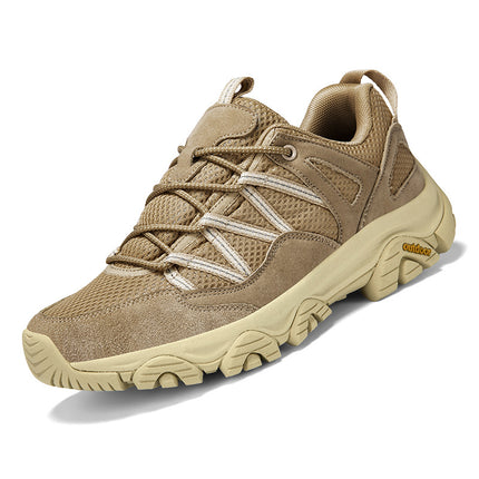 25 Four Seasons Sports Outdoor Shoes for Men and Couples Mesh Breathable Hiking Shoes for Women Off-Road Anti-Slip Hiking Jinjiang Cold Sticky Shoes