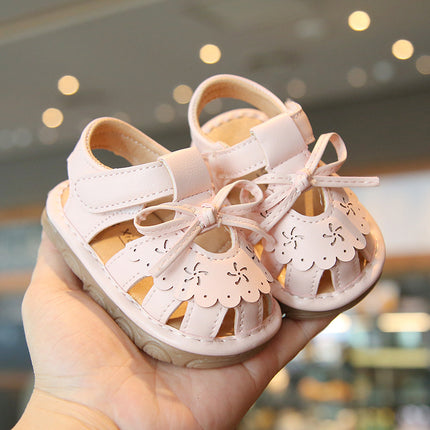 Baby Girl's Toe Sandals Summer Calling Shoes Cute Soft Sole Non-Slip Baby Shoes Princess Shoes Children's Toddler Shoes