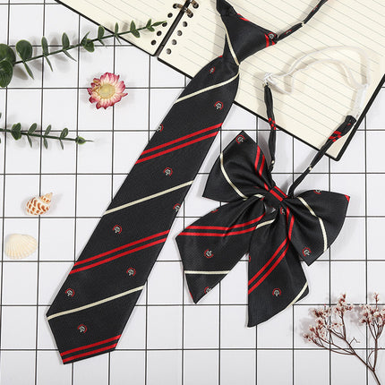 Japanese Plaid JK Tie Tie Set Women's College Style Graduation Photo Free Accessories Korean Style Bow Mariners Suit