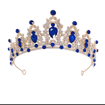 Korean Children's Crown Performance Headwear Alloy Rhinestone Hair Hoop Princess Style Hair Accessories Baking Jewelry