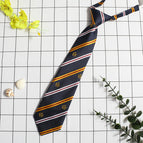 Dark Blue and White M Tie