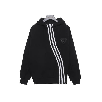 High-End Fashion Casual Sports 2025 Spring and Autumn New Popular Diagonal Zipper Hooded Sweatshirt Jacket (230636)