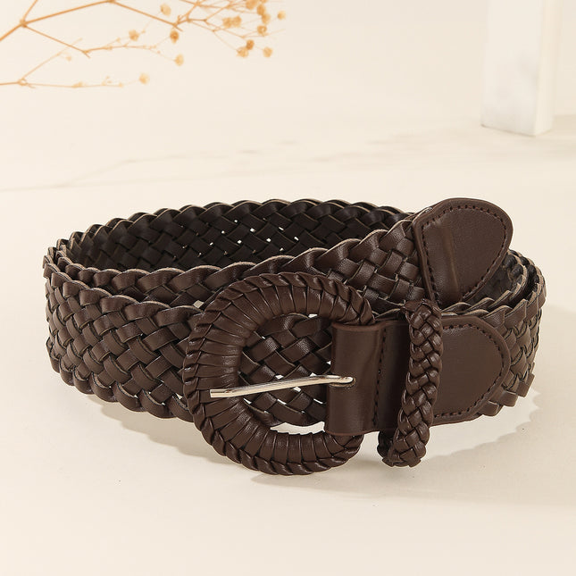 Bohemian Woven Belt Decoration with Skirt, Artistic Style, Casual and Versatile Autumn and Winter Woven Holiday Style Belt