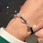 Bell fu brand peace buckle black bracelet