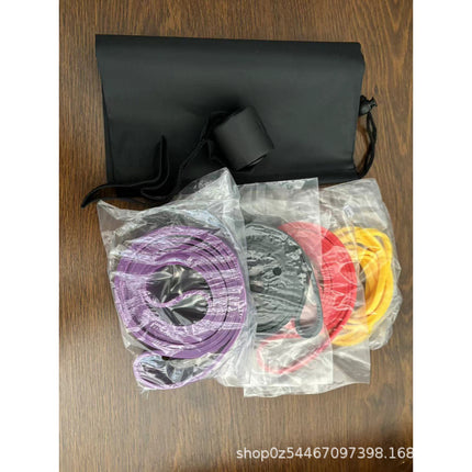 Customized Tpe Silicone Yoga Resistance Band Tension Band Elastic Rope Sports Fitness Yoga Training Red Equipment Elastic Band