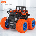 [Color box] Large orange stunt car off-road vehicle