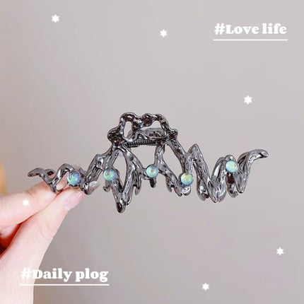 2024 New Style Rhinestone Wheat Ear Hairpin for the Back of the Head, Hairpin for Large Hair Volume, Shark Hairpin Hairpin Jewelry Wholesale