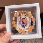 Cat head bracelet (orange) boxed