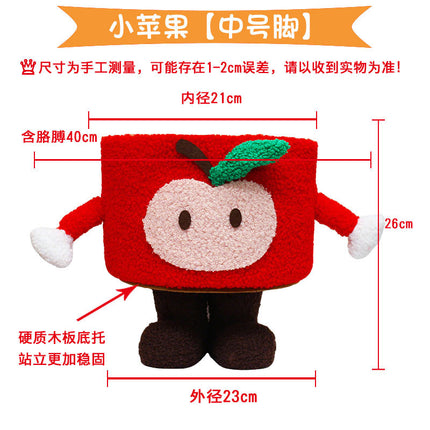 Cartoon Bigfoot Little Monster Storage Basket for Miscellaneous Snacks Large Dopamine Lamb Velvet Cute Storage Basket