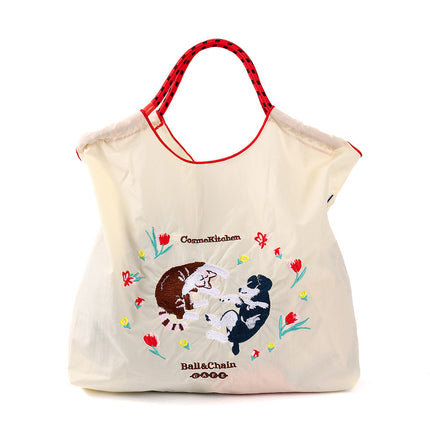 New Canvas Bag Embroidered Shopping Bag Tote Bag Large Capacity Bag Women's Handbag Crossbody Bag