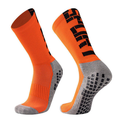Towel-Soled Mid-Tube Football Socks, Running Sports Football Anti-Slip Socks, Competition Anti-Slip Socks, Men's Football Socks