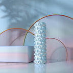 30cm: Diamond foam shaft-white blue