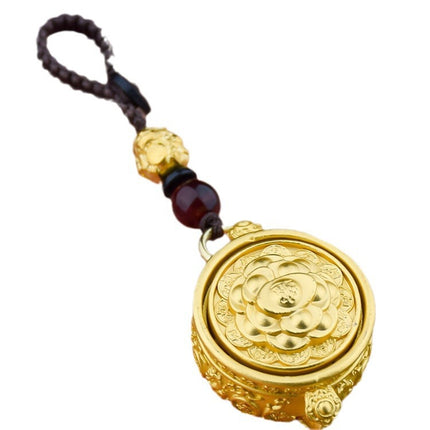 Cornucopia Hand Handle Cornucopia Lucking Treasure 12 Zodiac Keychain Pendant Rotatable TikTok Hot Sale
