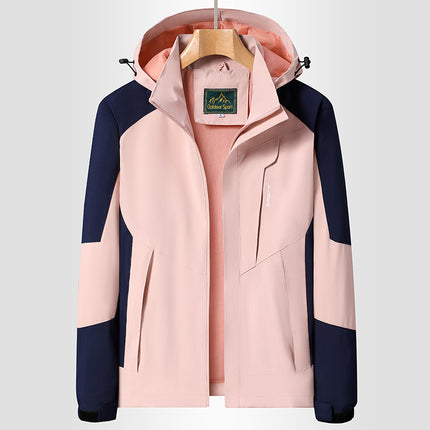 Factory Direct couple outdoor leisure jacket jacket Men's Outdoor color matching waterproof windproof jacket jacket New
