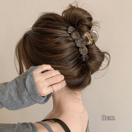2025 New Style Hair Claw Clip for Women, Large Size for Thick Hair, Hairpin for the Back of the Head, Shark Clip, Versatile Heart-Shaped Hair Accessory