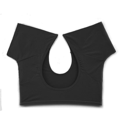 in stock cross-border underarm sweat pad vest mesh quick-drying short-sleeved breathable sweat-absorbent anti-sweat milk silk and mesh