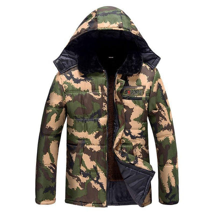 Winter cotton-padded jacket men's fleece-lined thickened labor protection suit cotton-padded jacket cotton-padded pants cold-proof Cold Storage Work outdoor workwear jacket