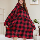 Red plaid / One size fits all