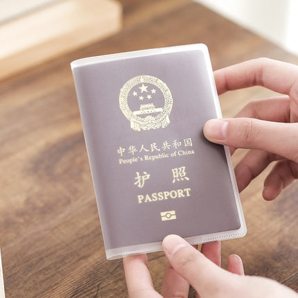 Passport Cover Passport Protective Cover Transparent Thickened Certificate Protective Cover Travel Pass Protective Cover Passport Case