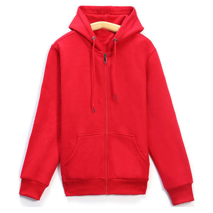 Autumn and Winter Men's and Women's Sweatshirts Thickeneded Zipper Casual Sweatshirts with Printable Logo Warm Hooded Jackets Workwear Thick Sweatshirts