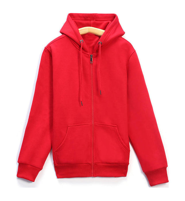 Autumn and Winter Men's and Women's Sweatshirts Thickeneded Zipper Casual Sweatshirts with Printable Logo Warm Hooded Jackets Workwear Thick Sweatshirts