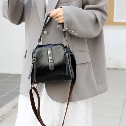 Cross-Border Light Luxury Bags for Women 2025 New Fashionable and Atmospheric Bucket Bags, Versatile, Simple and Western-Style Single Shoulder Cross-Body Bags
