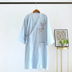 light blue Crepe Gown / M