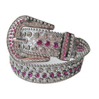 Silver bottom purple white diamond / 120cm