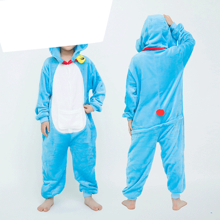 Manufacturer's Flannel Cartoon One-Piece Animal Pajamas for Children and Adults, Unicorn, Dinosaur, Pegasus Pajamas, Couple Style