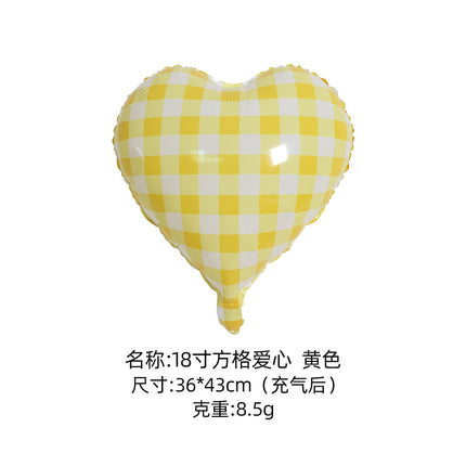2026 New Year's Eve 18inch Aluminum Foil Heart Balloons Floating Set - Peace, Joy, Happy Birthday Theme