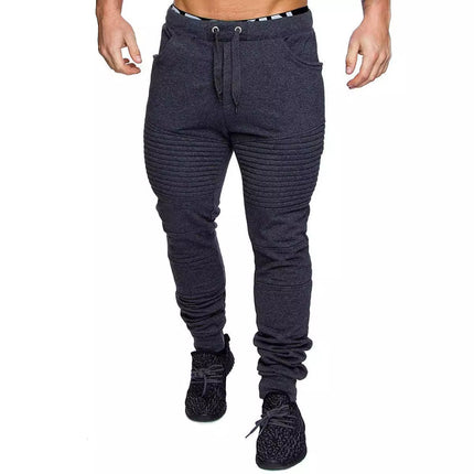 2022 Men's Casual Sports Pants European and American Foreign Trade Hip Hop Striped Design Camouflage Sports Fitness Trousers for Men