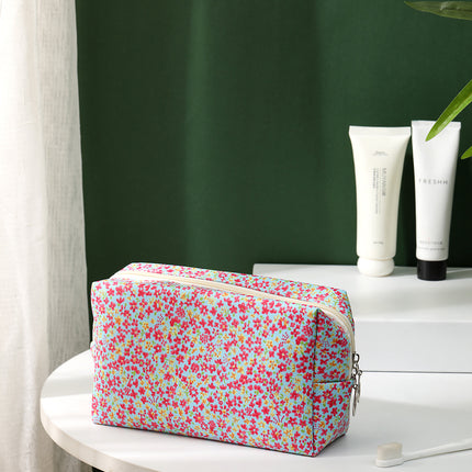 Ins Style Simple New Cosmetic Bag Women Hand Portable Square Waterproof Simple Travel Toiletry Storage Bag