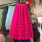Rose Red / L (skirt length 95CM)