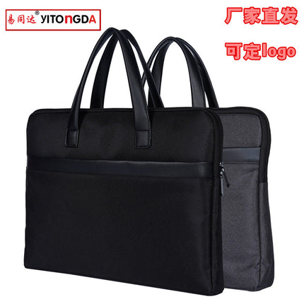 Manufacturers produce computer bags thickened file bags portable conference bags handbags briefcase logo