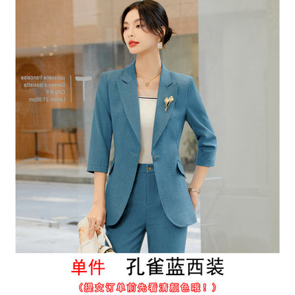 High-end business wear suit suit temperament manager interview business formal wear coat goddess fan professional half sleeve suit