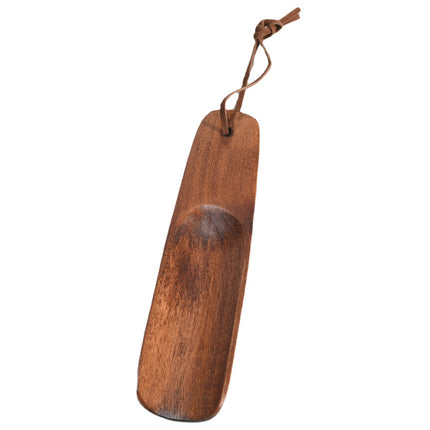 Hotel Supplies Walnut Color Solid Wood Shoe Puller Shoe Puller with Long Handle Shoe Puller Shoe Wearer Shoe Puller