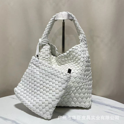 Niche Design Handmade Woven Bag Women's Western-style Bag Women's Bag Small Bag Large Capacity Vegetable Basket Bag