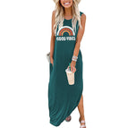 Aqua green dress (color picture white characters) / S