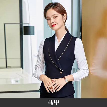 High-end hotel front desk reception work clothes temperament sales department property case real estate consultant professional suit women's clothing